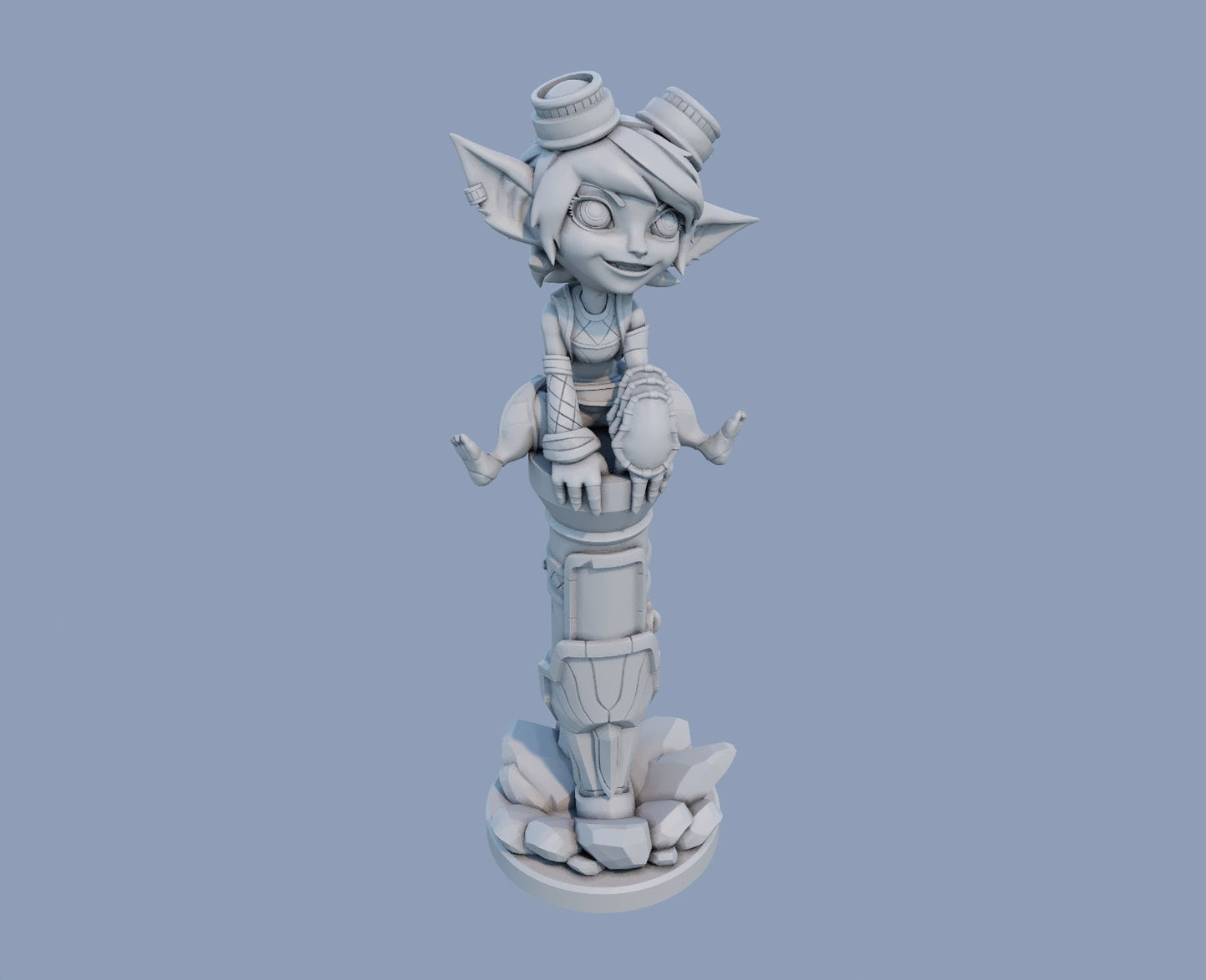 Tristana Yordle Gunner League of Legends lol  - Collectible 3d printed statues - Home Decor - Custom Gift and Painted Versions Available!