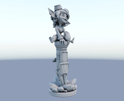 Tristana Yordle Gunner League of Legends lol  - Collectible 3d printed statues - Home Decor - Custom Gift and Painted Versions Available!