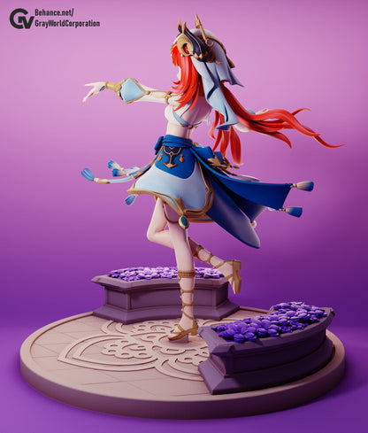 Nilou from Genshin Impact - Collectible 3d printed statues - Perfect for Home Decor - Custom Gift and Painted Versions Available!