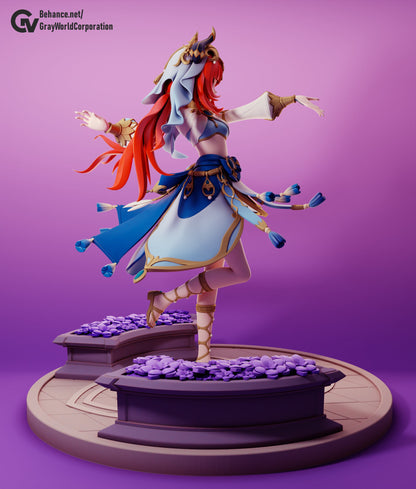 Nilou from Genshin Impact - Collectible 3d printed statues - Perfect for Home Decor - Custom Gift and Painted Versions Available!