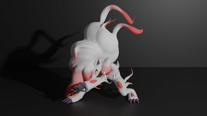 Pokemon Hisuian Zorua Ornamental Statue  - Collectible 3d printed statues Home Decor - Custom Gift and Painted Versions Available!