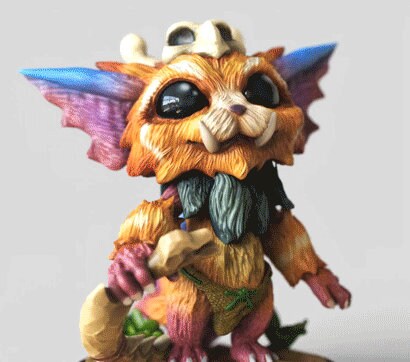 Classic Gnar from League of lol  - Collectible 3d printed statues - Perfect for Home Decor - Custom Gift and Painted Versions Available!