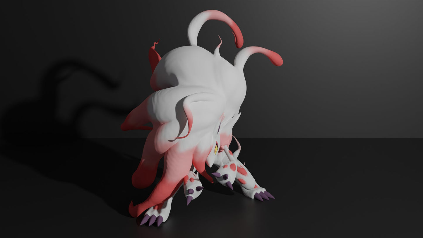 Pokemon Hisuian Zorua Ornamental Statue  - Collectible 3d printed statues Home Decor - Custom Gift and Painted Versions Available!