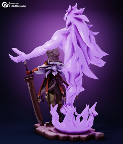 Razor from Genshin Impact - Collectible 3d printed statues - Perfect for Home Decor - Custom Gift and Painted Versions Available!