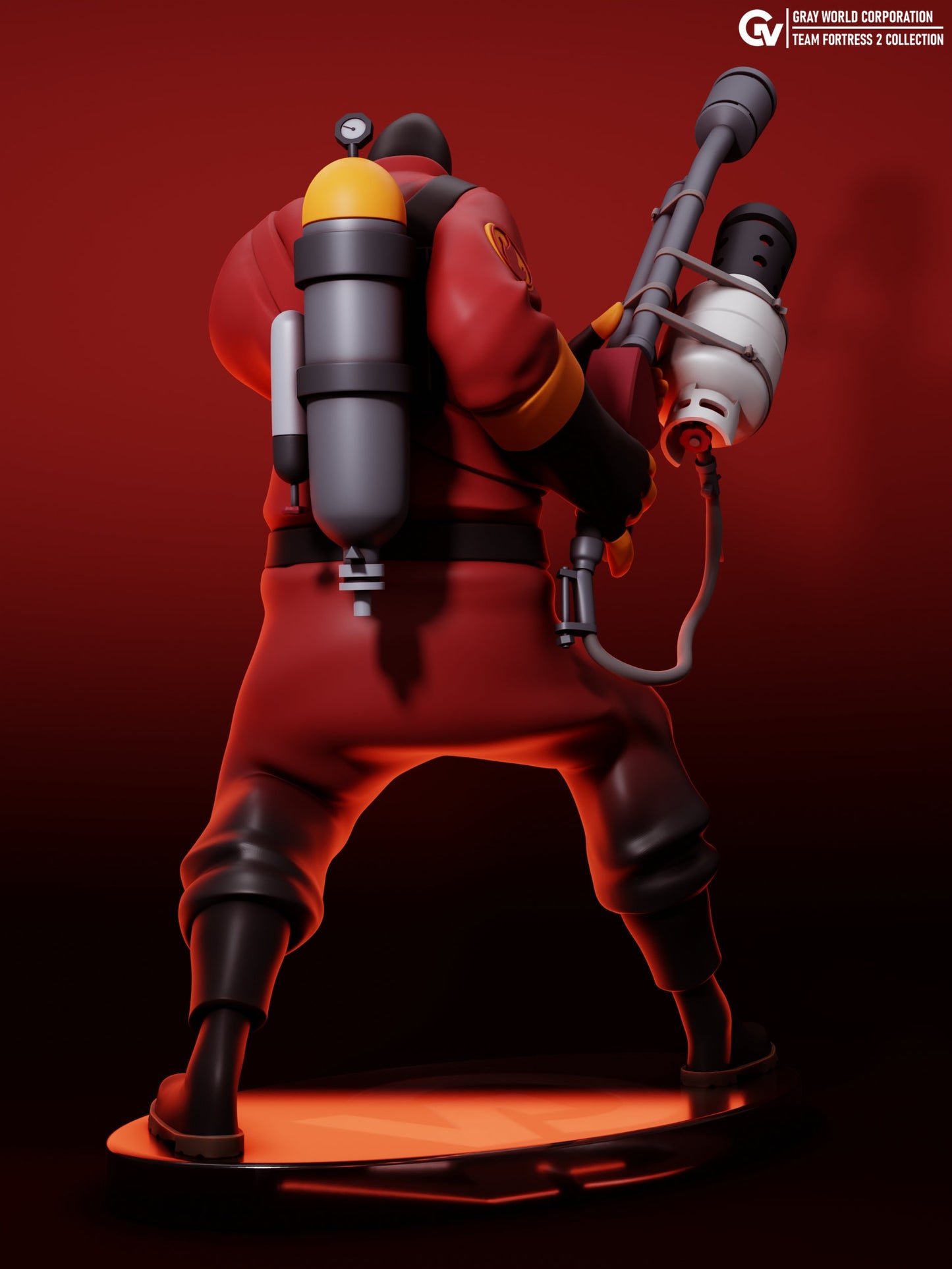 Pyro from Team Fortress 2 - Collectible 3d printed statues - Home Decor - Custom Gift and Painted Versions Available!