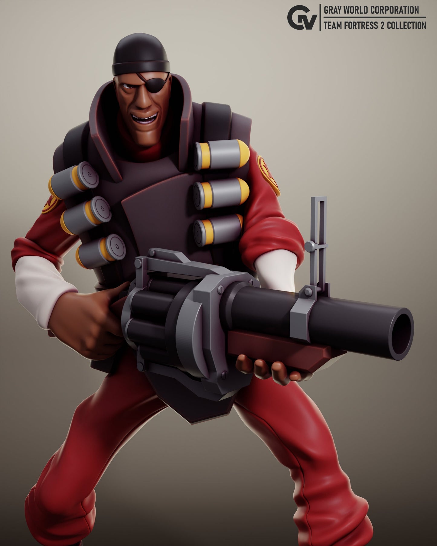 Demoman from Team Fortress 2 - Collectible 3d printed statues - Home Decor - Custom Gift and Painted Versions Available!