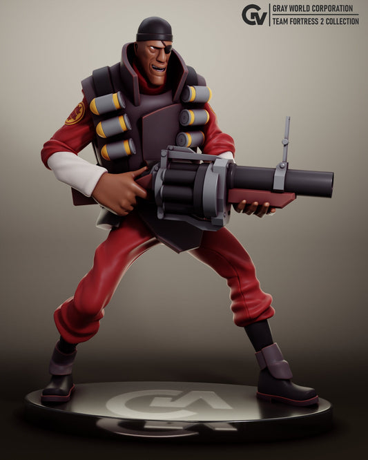 Demoman from Team Fortress 2 - Collectible 3d printed statues - Home Decor - Custom Gift and Painted Versions Available!