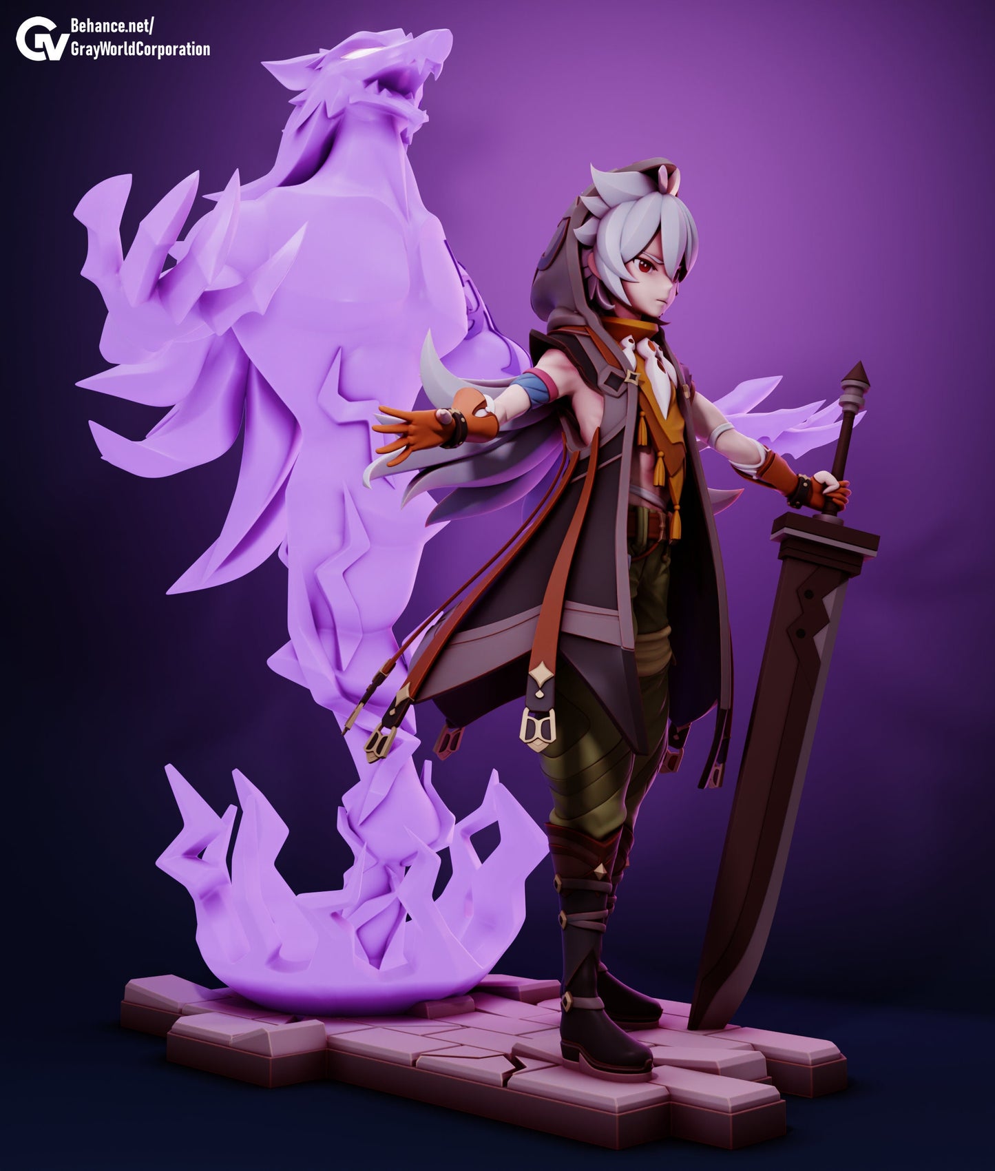 Razor from Genshin Impact - Collectible 3d printed statues - Perfect for Home Decor - Custom Gift and Painted Versions Available!