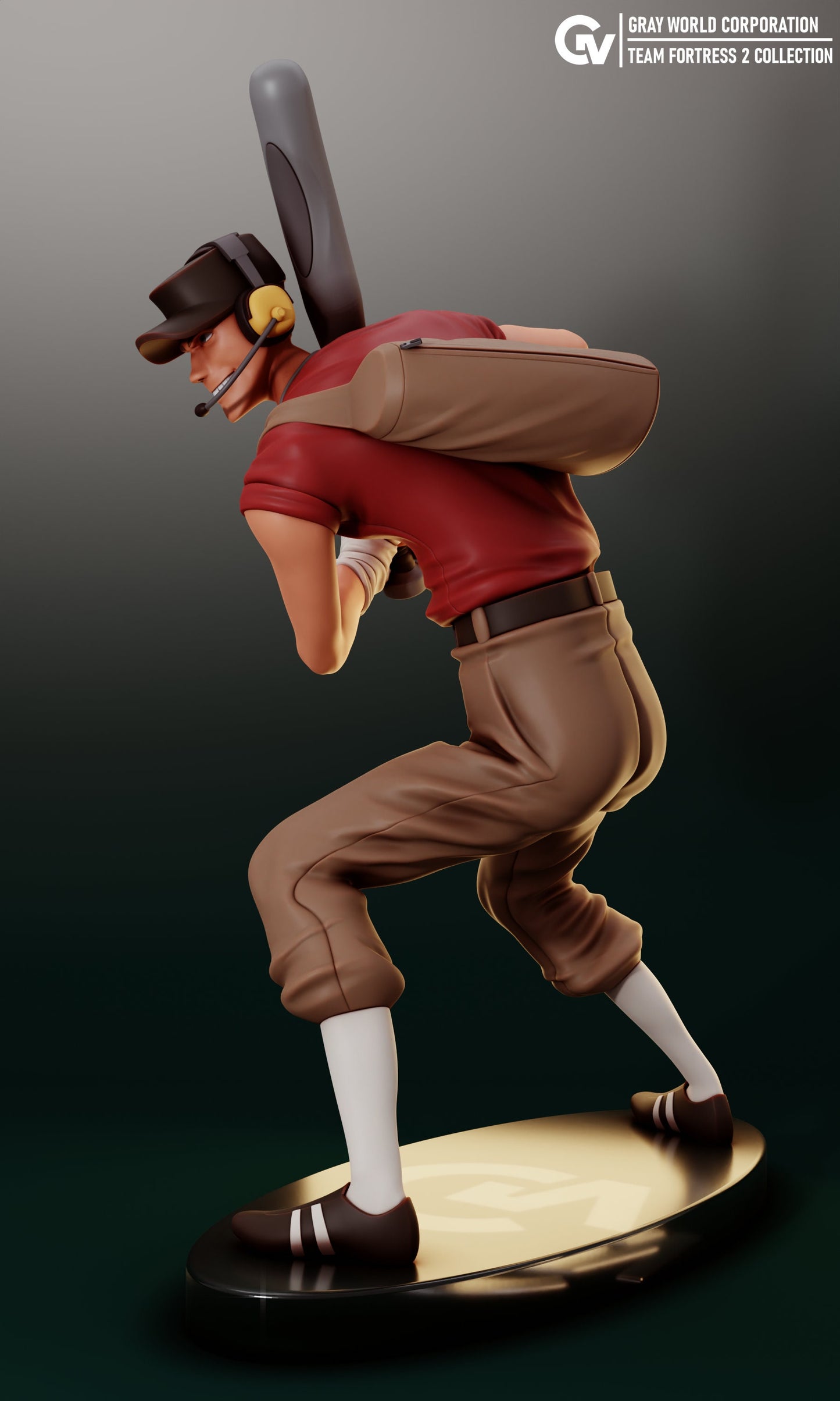 Scout from Team Fortress 2 - Collectible 3d printed statues - Home Decor - Custom Gift and Painted Versions Available!