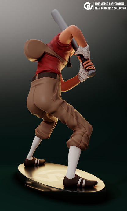 Scout from Team Fortress 2 - Collectible 3d printed statues - Home Decor - Custom Gift and Painted Versions Available!