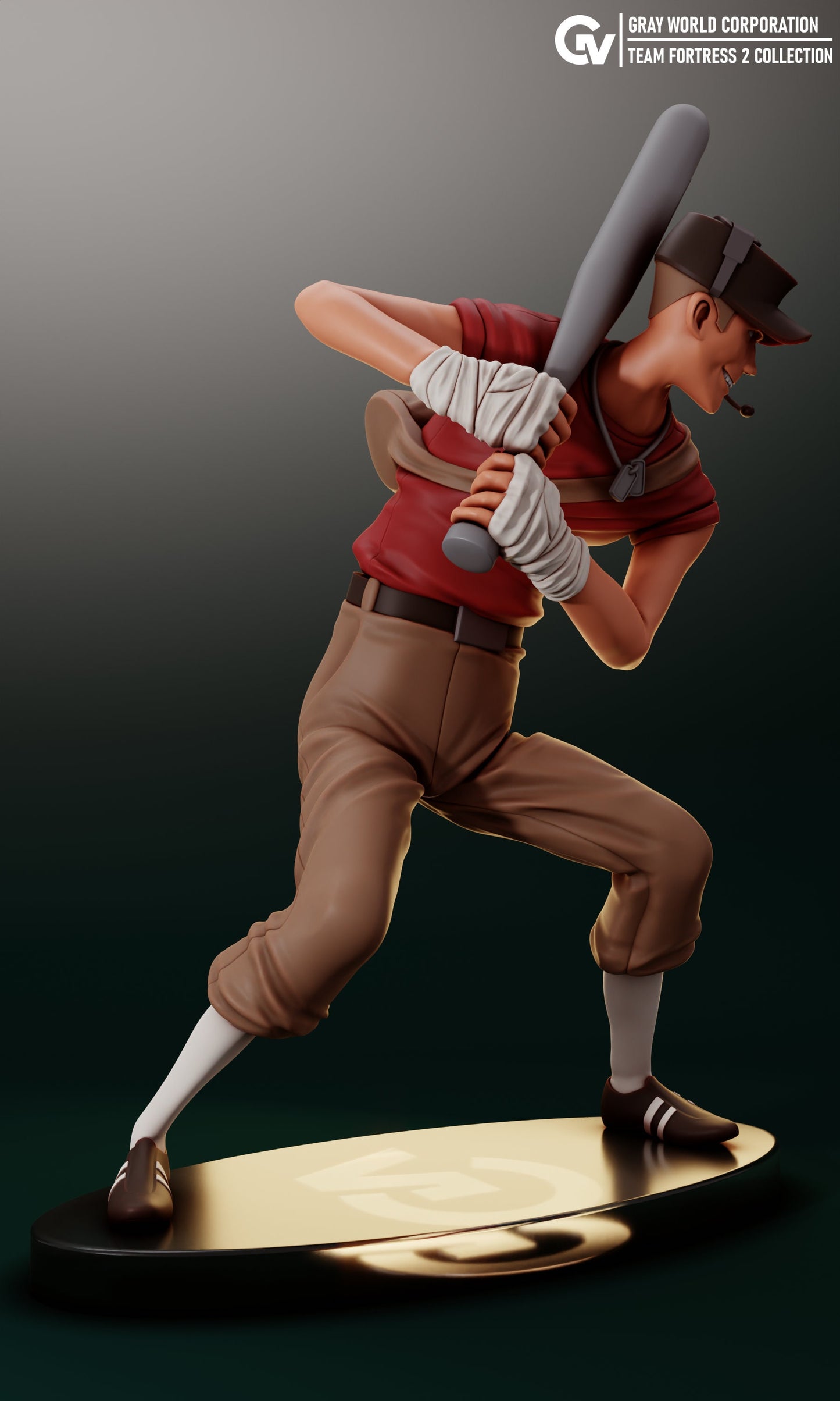 Scout from Team Fortress 2 - Collectible 3d printed statues - Home Decor - Custom Gift and Painted Versions Available!