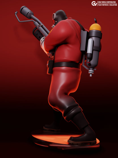 Pyro from Team Fortress 2 - Collectible 3d printed statues - Home Decor - Custom Gift and Painted Versions Available!