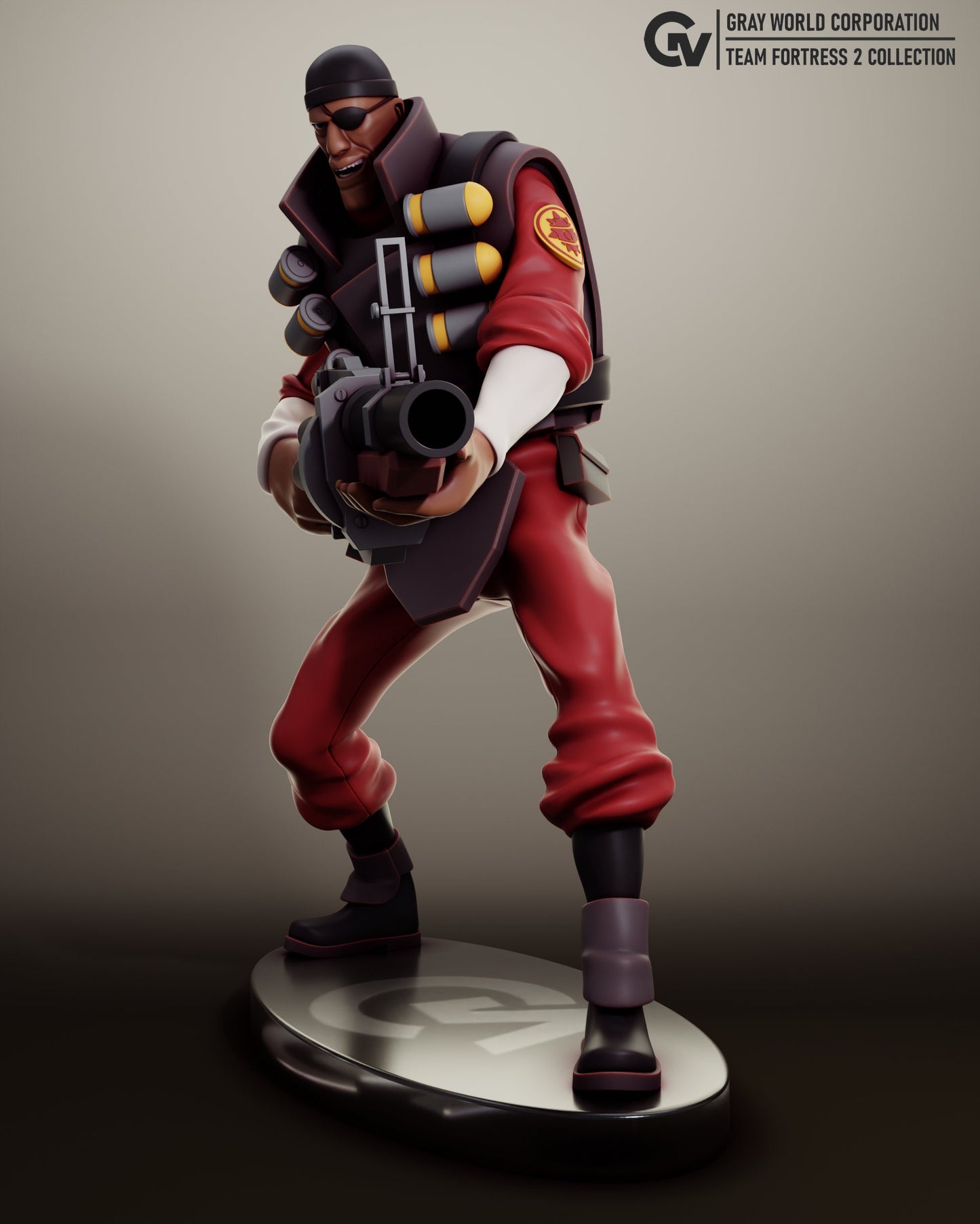 Demoman from Team Fortress 2 - Collectible 3d printed statues - Home Decor - Custom Gift and Painted Versions Available!