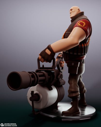 Heavy Gunner from Team Fortress 2 - Collectible 3d printed statues - Home Decor - Custom Gift and Painted Versions Available!