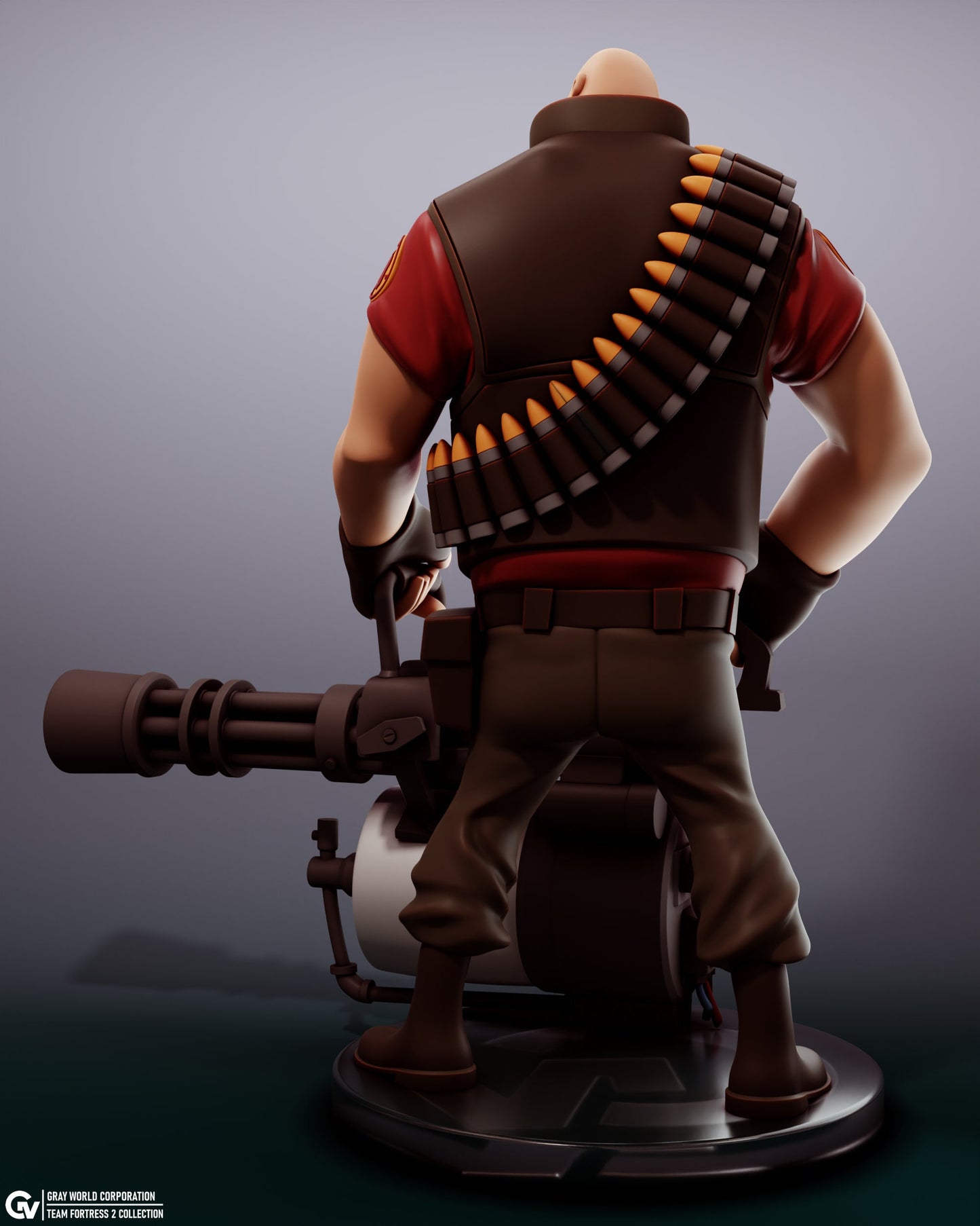 Heavy Gunner from Team Fortress 2 - Collectible 3d printed statues - Home Decor - Custom Gift and Painted Versions Available!