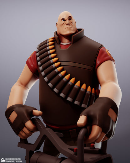 Heavy Gunner from Team Fortress 2 - Collectible 3d printed statues - Home Decor - Custom Gift and Painted Versions Available!