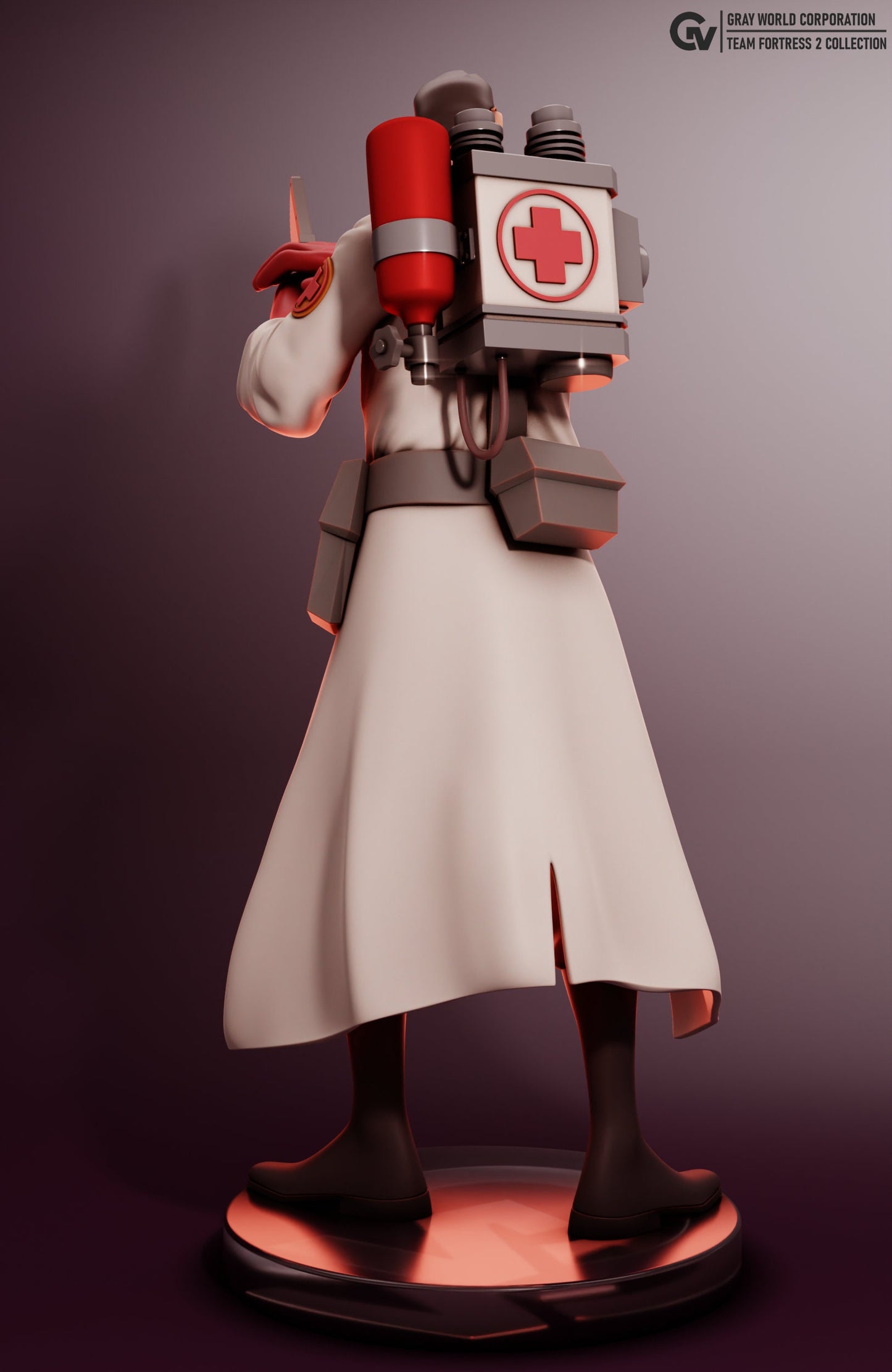 Medic from Team Fortress 2 - Collectible 3d printed statues - Home Decor - Custom Gift and Painted Versions Available!