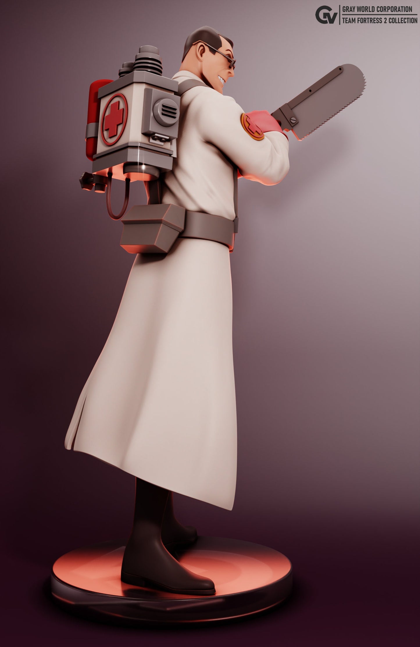 Medic from Team Fortress 2 - Collectible 3d printed statues - Home Decor - Custom Gift and Painted Versions Available!