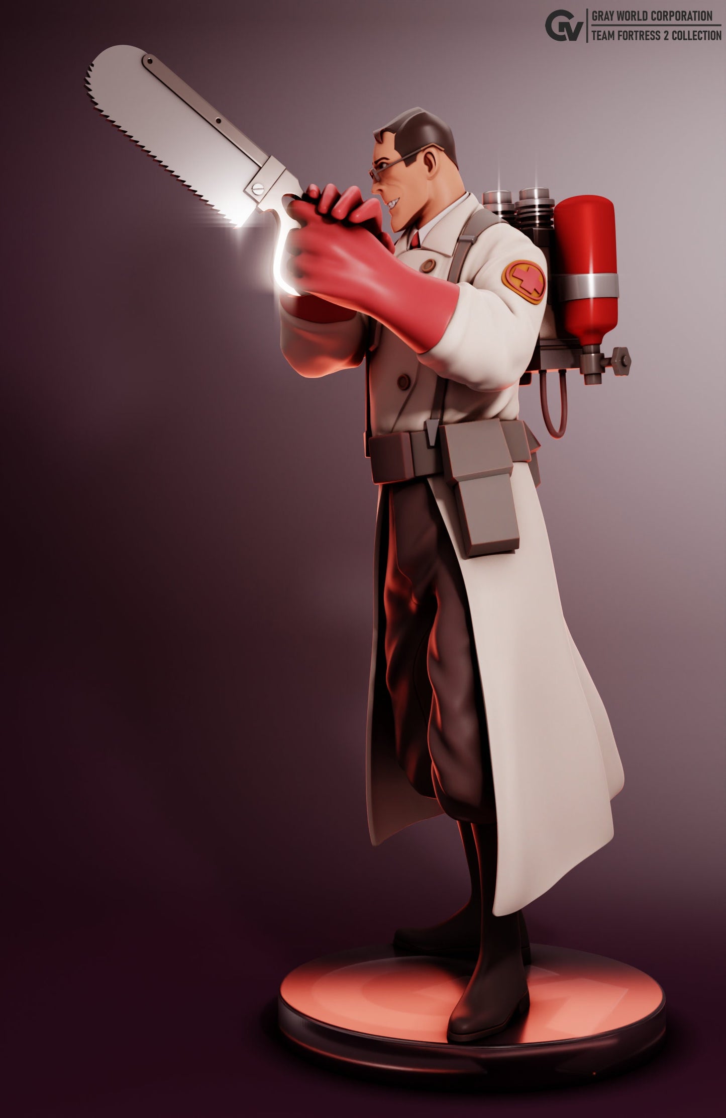 Medic from Team Fortress 2 - Collectible 3d printed statues - Home Decor - Custom Gift and Painted Versions Available!