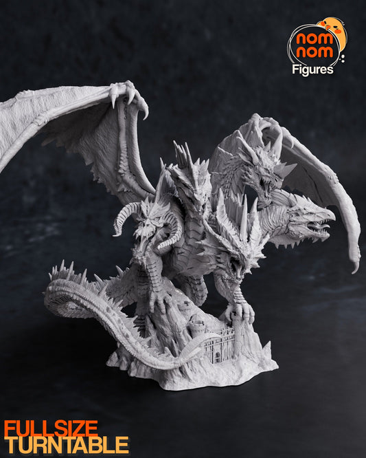 Tiamat Elder Dragon  - Collectible 3d printed statues - Perfect for Home Decor - Custom Gift and Painted Versions Available!