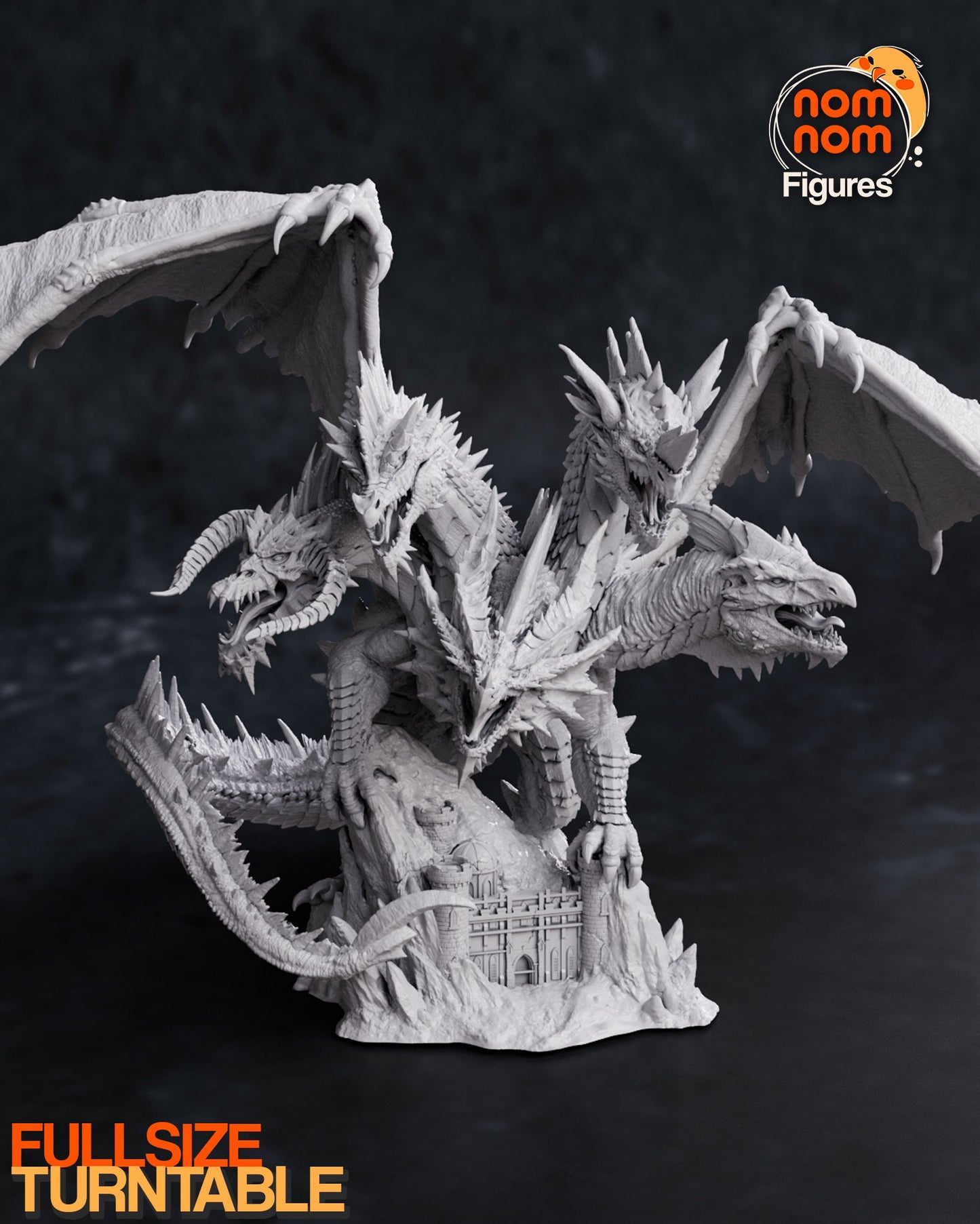 Tiamat Elder Dragon  - Collectible 3d printed statues - Perfect for Home Decor - Custom Gift and Painted Versions Available!