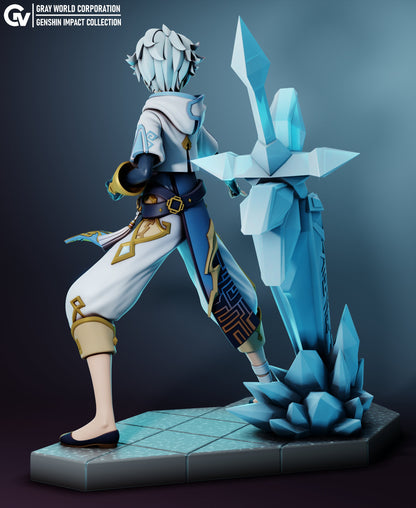 Chongyun from Genshin Impact - Collectible 3d printed statues - Perfect for Home Decor - Custom Gift and Painted Versions Available!