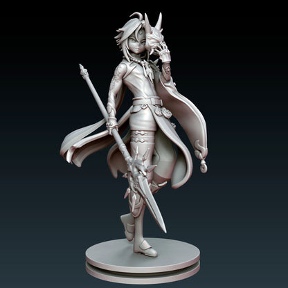 Xiao from Genshin Impact - Collectible 3d printed statues - Perfect for Home Decor - Custom Gift and Painted Versions Available!