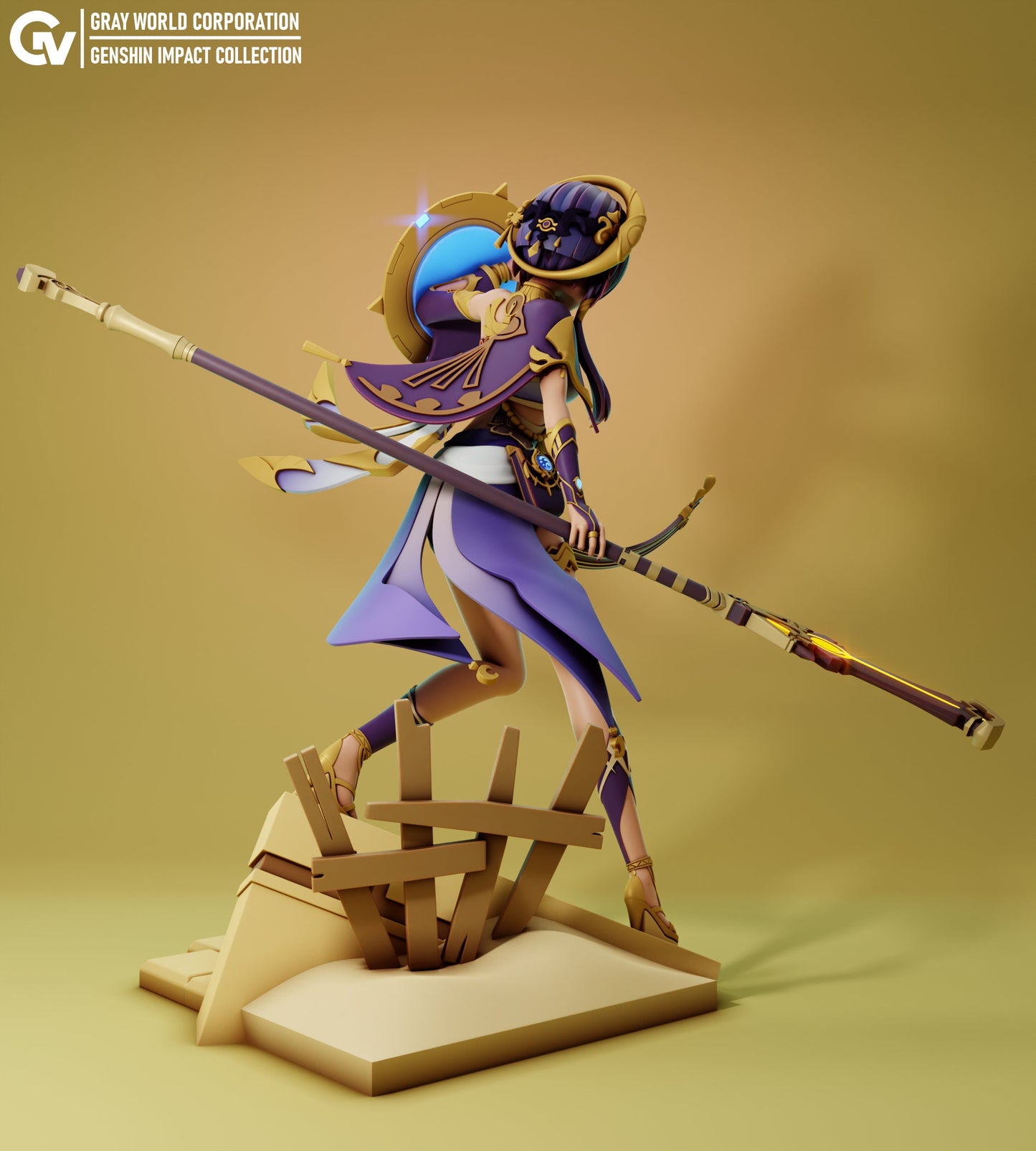 Candace from Genshin Impact - Collectible 3d printed statues - Perfect for Home Decor - Custom Gift and Painted Versions Available!