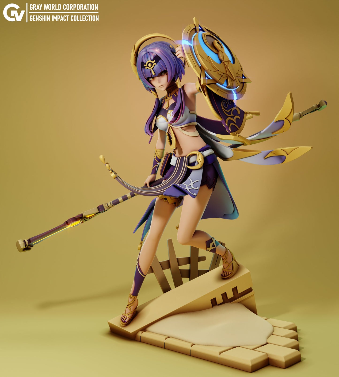 Candace from Genshin Impact - Collectible 3d printed statues - Perfect for Home Decor - Custom Gift and Painted Versions Available!