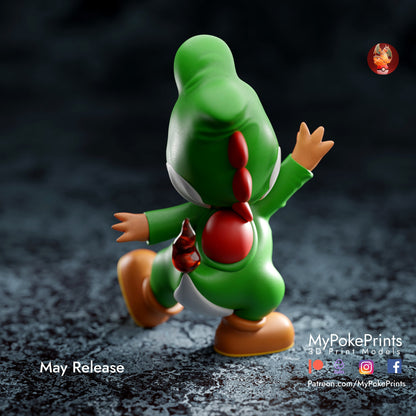 Yoshi - Charmander Mash Up - Pokemon unique collectibles - Siraya Tech Fast-Abs Grey Resin  - Painted and Custom Gift Versions Available!