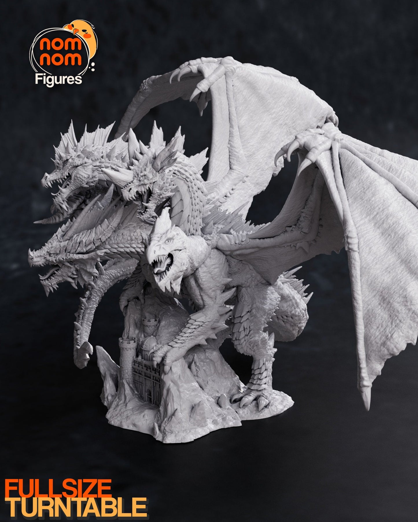 Tiamat Elder Dragon  - Collectible 3d printed statues - Perfect for Home Decor - Custom Gift and Painted Versions Available!