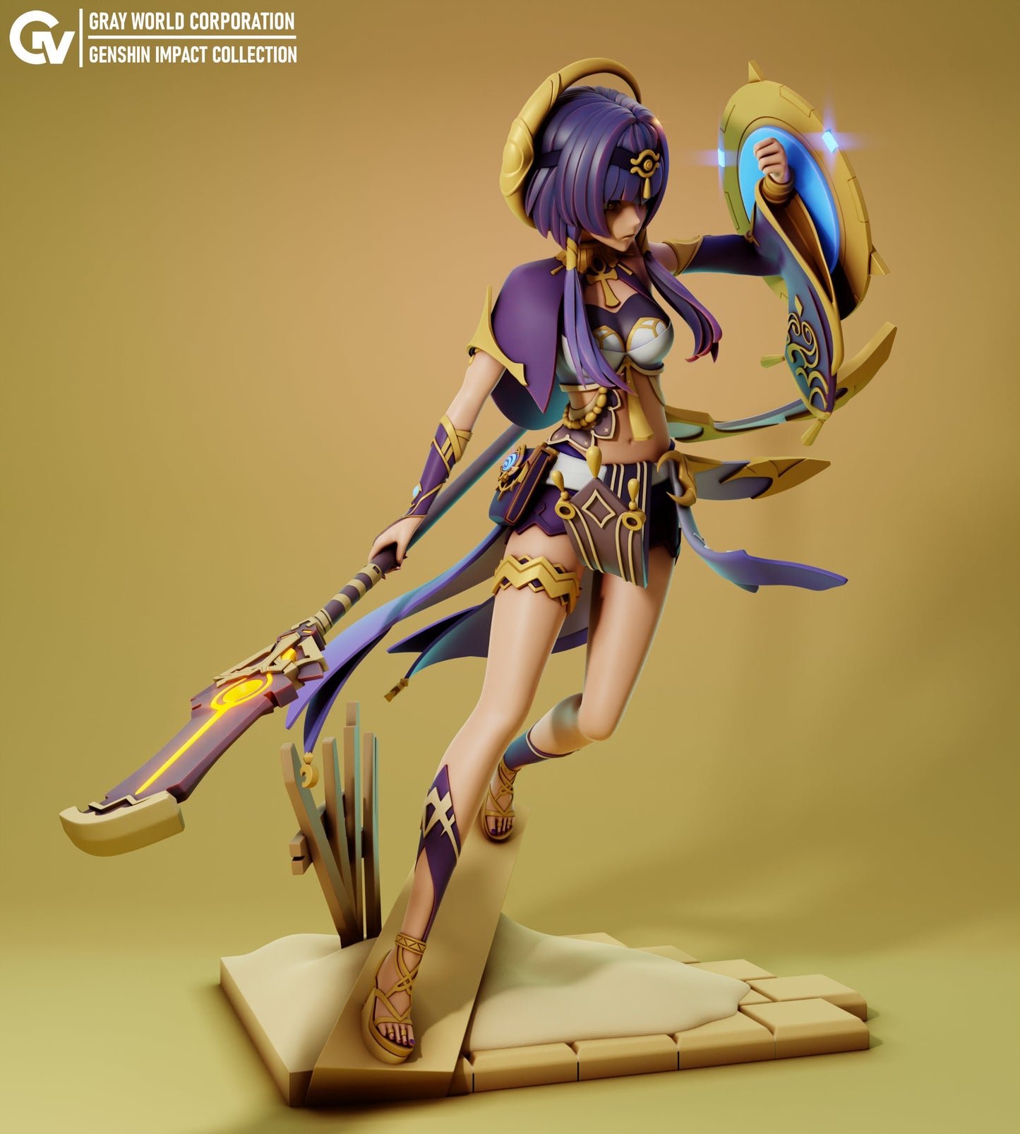 Candace from Genshin Impact - Collectible 3d printed statues - Perfect for Home Decor - Custom Gift and Painted Versions Available!