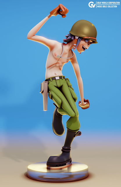 Dirty Harry 2D from Gorillaz - Collectible 3d printed statues - Perfect for Home Decor - Custom Gift and Painted Versions Available!