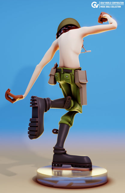 Dirty Harry 2D from Gorillaz - Collectible 3d printed statues - Perfect for Home Decor - Custom Gift and Painted Versions Available!