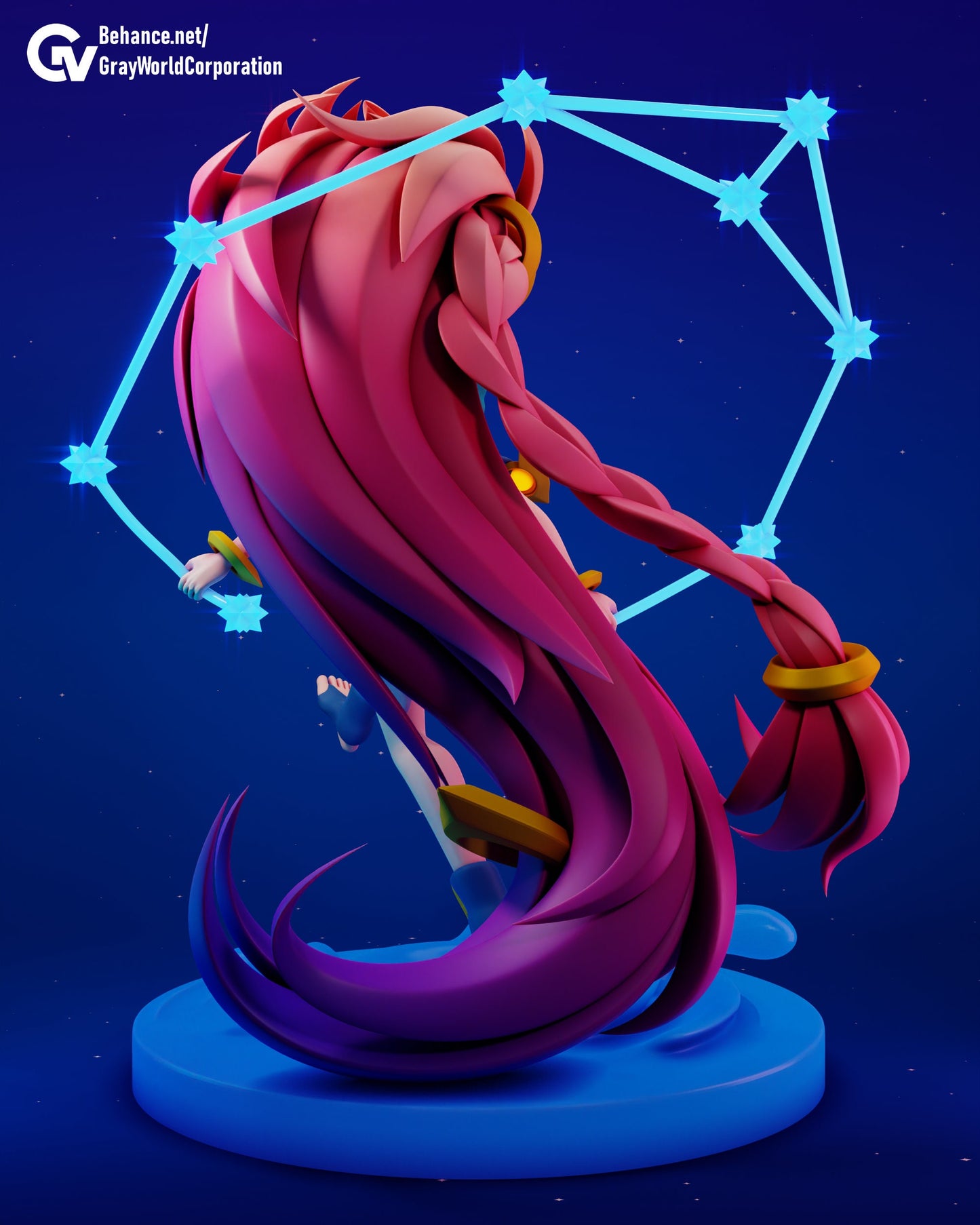 Classic Zoe from League of lol  - Collectible 3d printed statues - Perfect for Home Decor - Custom Gift and Painted Versions Available!