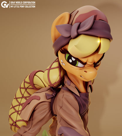 Applejack "Bad Future" From MLP - Collectible 3d printed statues - Perfect for Home Decor - Custom Gift and Painted Versions Available!