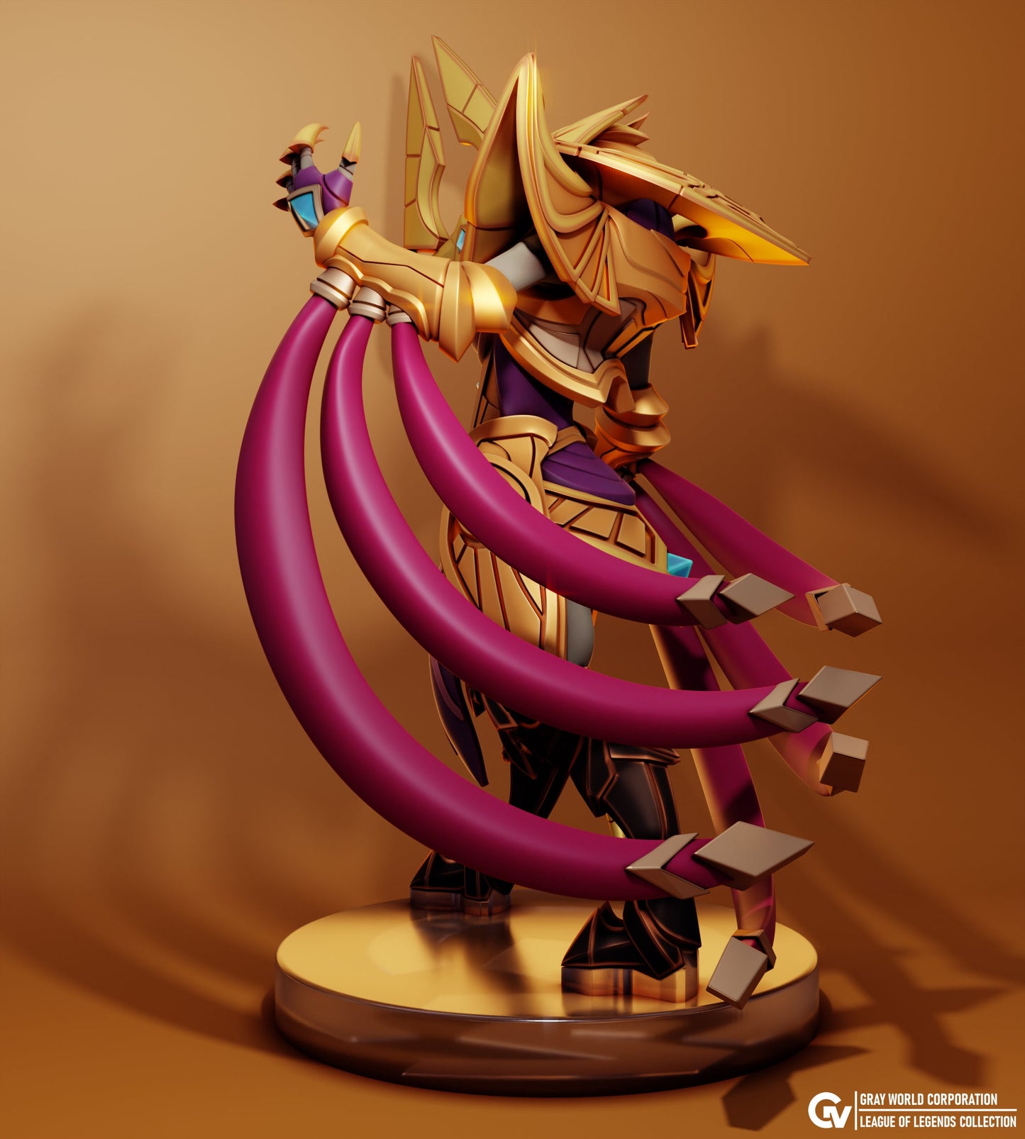 Classic Azir from League of lol  - Collectible 3d printed statues - Perfect for Home Decor - Custom Gift and Painted Versions Available!