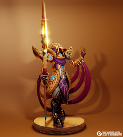 Classic Azir from League of lol  - Collectible 3d printed statues - Perfect for Home Decor - Custom Gift and Painted Versions Available!