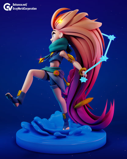 Classic Zoe from League of lol  - Collectible 3d printed statues - Perfect for Home Decor - Custom Gift and Painted Versions Available!