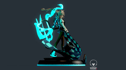 Lynette from Genshin Impact - Collectible 3d printed statues - Perfect for Home Decor - Custom Gift and Painted Versions Available!