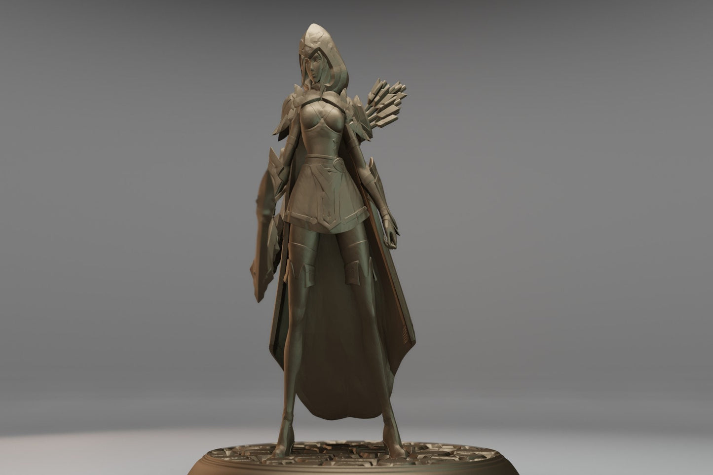 Classic Ashe from League of lol  - Collectible 3d printed statues - Perfect for Home Decor - Custom Gift and Painted Versions Available!