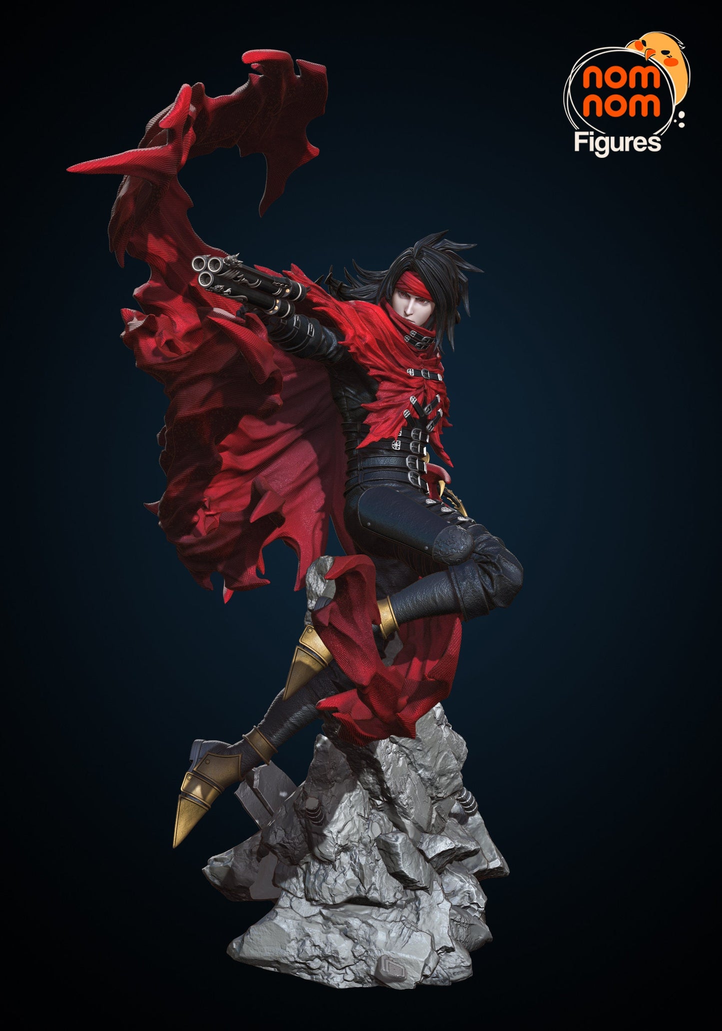 Vincent Valentine from Final Fantasy VII Collectible 3d printed statues - Perfect for Home Decor Custom Gift and Painted Versions Available!