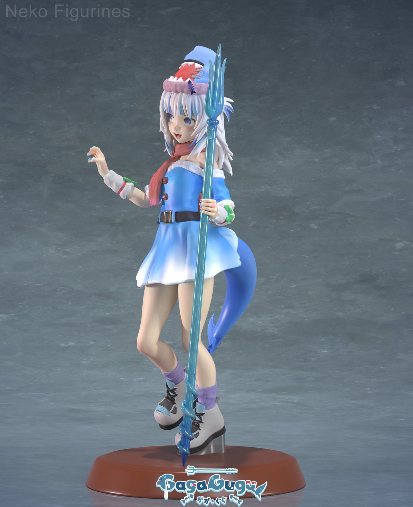 Gawr Gura Hololive VTuber - Collectible Statue  - Décor for your home - 3d Resin Print - Painted or Custom Gift~!