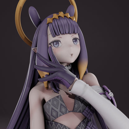 Ninomae Ina'Nis Hololive VTuber - Collectible Statue  - Décor for your home - 3d Resin Print - Painted or Custom Gift~!