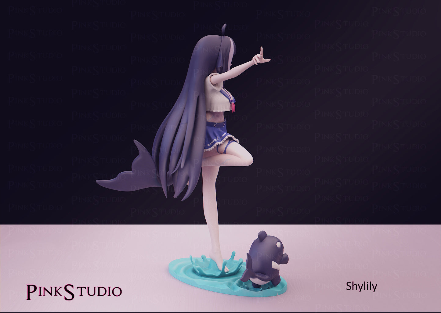 Shilily Waifu Statue Hololive VTuber - Collectible Statue  - Décor for your home - 3d Resin Print - Painted or Custom Gift~!