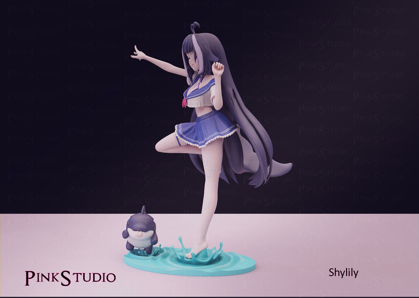 Shilily Waifu Statue Hololive VTuber - Collectible Statue  - Décor for your home - 3d Resin Print - Painted or Custom Gift~!