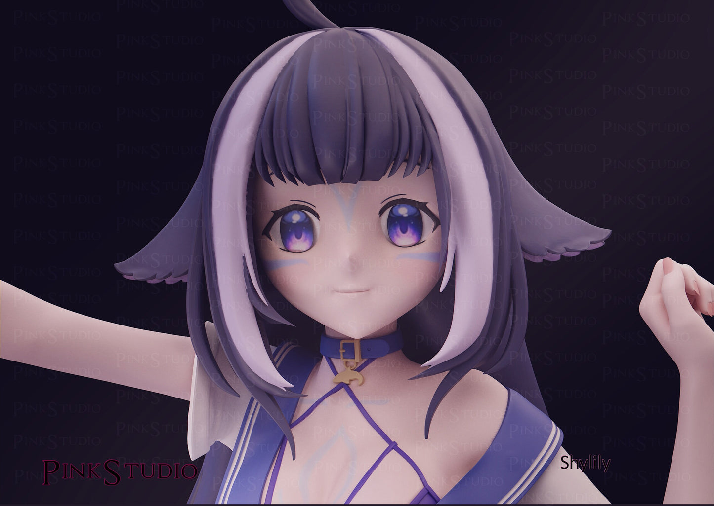 Shilily Waifu Statue Hololive VTuber - Collectible Statue  - Décor for your home - 3d Resin Print - Painted or Custom Gift~!