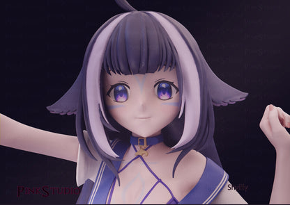 Shilily Waifu Statue Hololive VTuber - Collectible Statue  - Décor for your home - 3d Resin Print - Painted or Custom Gift~!