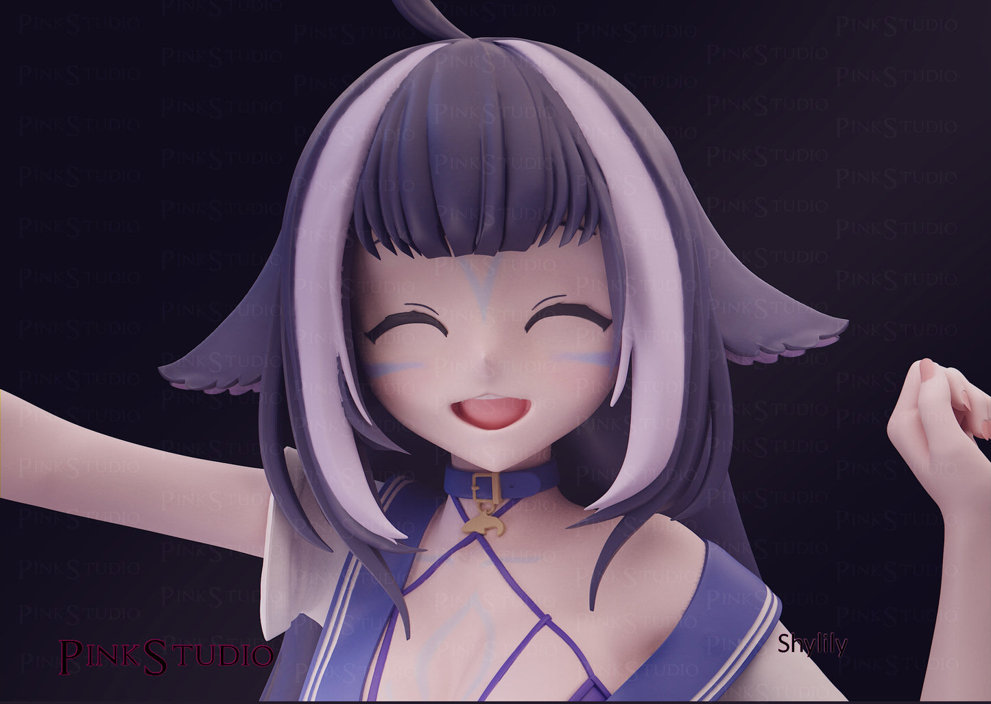 Shilily Waifu Statue Hololive VTuber - Collectible Statue  - Décor for your home - 3d Resin Print - Painted or Custom Gift~!