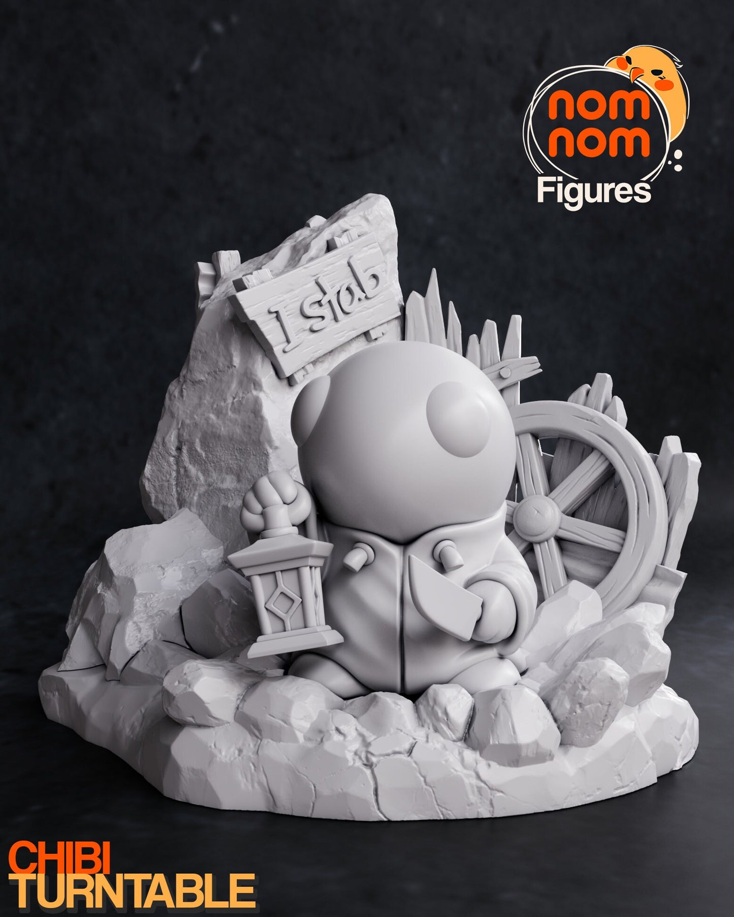 Chibi Tornberry from Final Fantasy  - Collectible 3d printed statues - Perfect for Home Decor Custom Gift and Painted Versions Available!